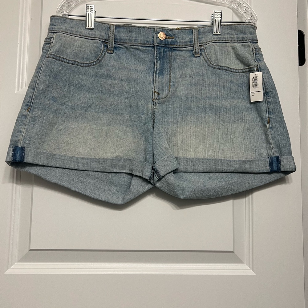 Old Navy Blue Jean Shorts with Cuffed Hem